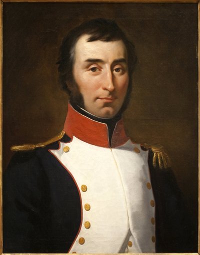 Portrait of Andre Massena commanding the 2nd Battalion of Var. Painting by Ferdinand Wachsmuth by Ferdinand Wachsmuth