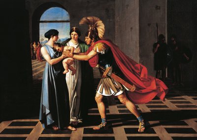 Andromache Intercepting Hector at the Scaean Gate by Ferdinando Castelli