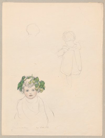 Janeczka in Three Views by Ferdynand Ruszczyc