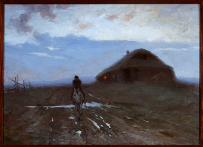 Inn by the Road by Ferdynand Ruszczyc