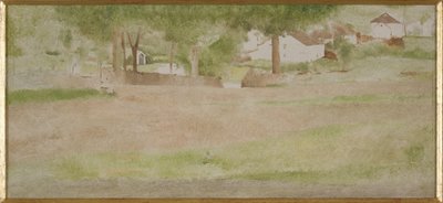 Landscape with Bridge at Fosset by Fernand Khnopff