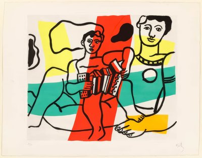 Accordion Player by Fernand Leger