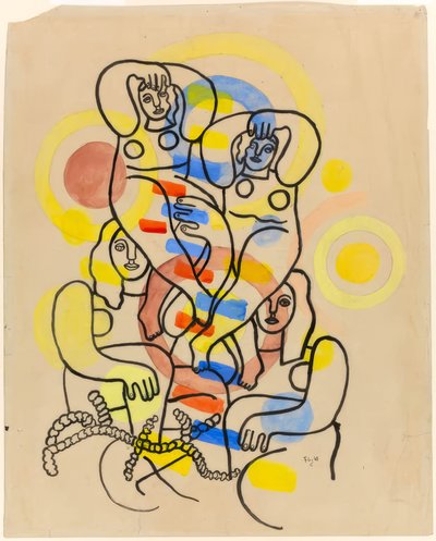 Acrobats by Fernand Leger