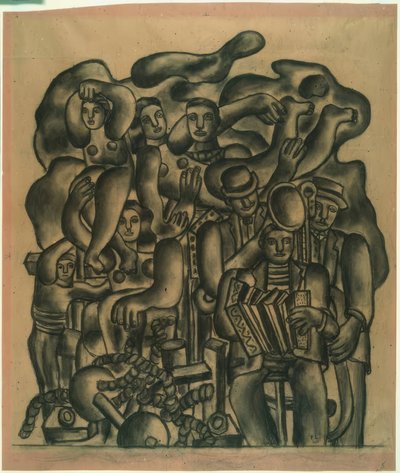 The Acrobats by Fernand Leger