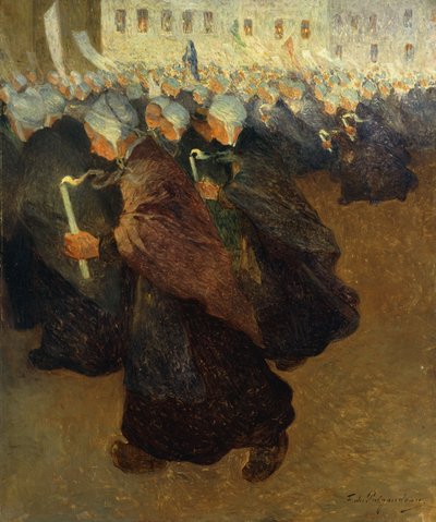Night Procession in Brittany by Fernand Loyen du Puigaudeau