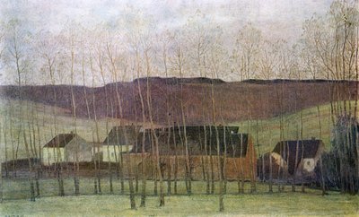 Landscape with Buildings by Fernand Maglin