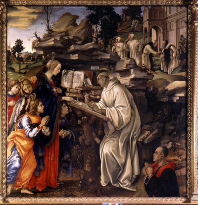 Apparition of the Virgin to Saint Bernard of Clairvaux by Filippino Lippi