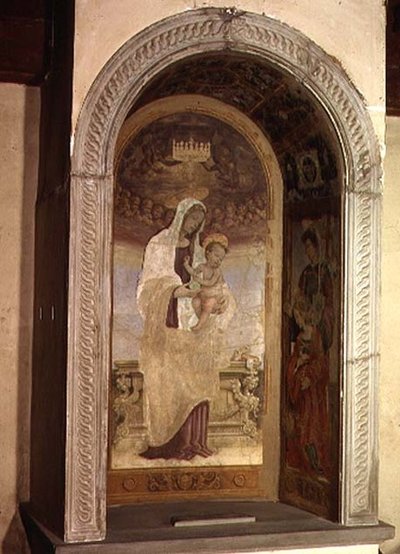 Madonna and Child with Saints (detail) by Filippino Lippi