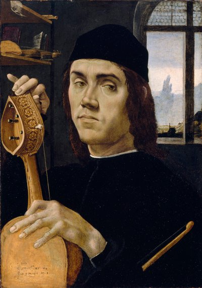 Portrait of a Musician by Filippino Lippi