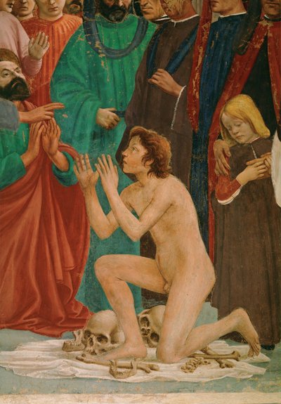 Saint Peter Resurrects the Son of the Prefect Teophil, His Jailer by Filippino Lippi
