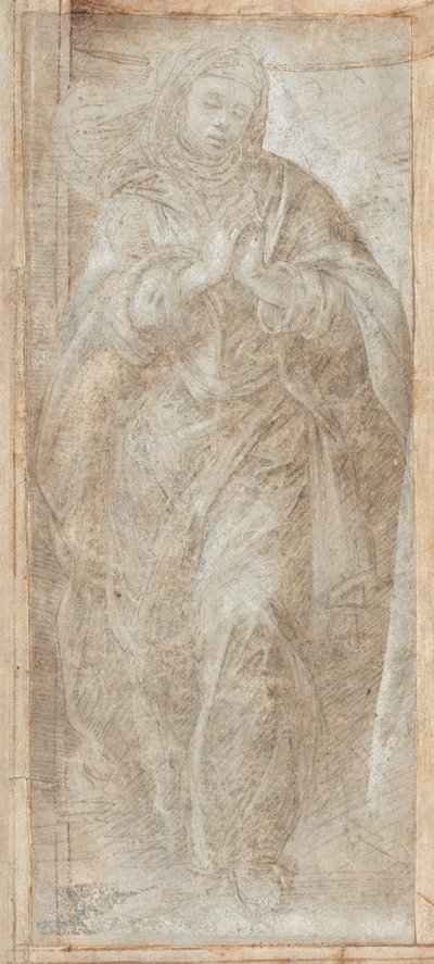 Standing Woman with Her Hands Clasped in Prayer by Filippino Lippi