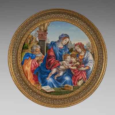 The Holy Family with Saint John the Baptist and Saint Margaret by Filippino Lippi