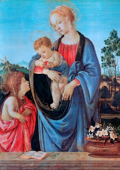 The Virgin and Child with Saint John by Filippino Lippi