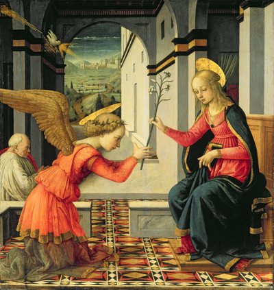 The Annunciation by Filippo (and workshop) Lippi