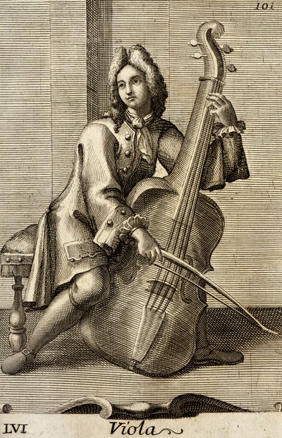 Man playing the viola by Filippo Bonanni