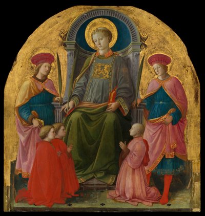 Saint Lawrence Enthroned with Saints and Donors by Filippo Lippi