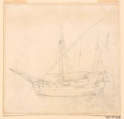 A Sailing Ship, ca. 1780 by Filippo Marchionni