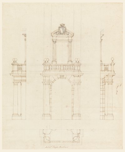 Door Case and Frame of a Door, 1750–75 by Filippo Marchionni