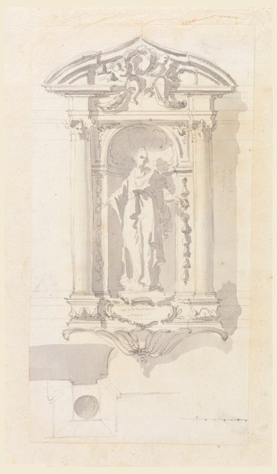 Niche with a Statue of a Female Saint by Filippo Marchionni