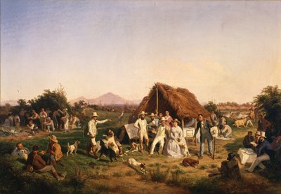The Royal Family of Naples on the Hunt by Filippo Palizzi