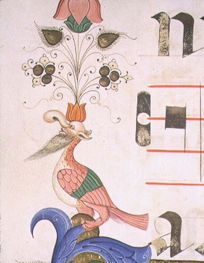 Grotesque Bird with Human Head, (detail) by Filippo di Matteo Torelli