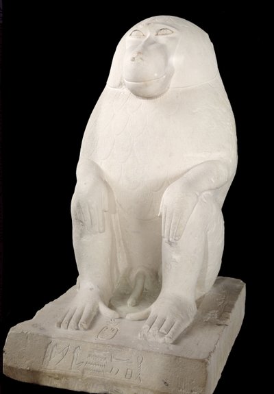 Baboon, Middle Kingdom, possibly 7th Dynasty by First Intermediate Period Egyptian