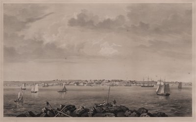 Castine, from Hospital Island by Fitz Henry Lane