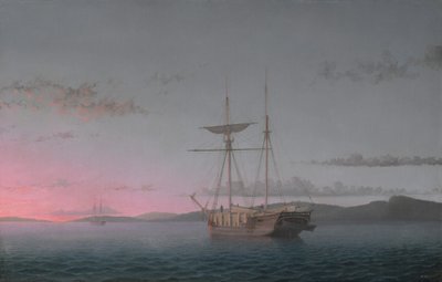 Lumber Schooners at Evening on Penobscot Bay by Fitz Henry Lane