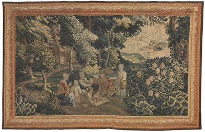 A Flemish Pastoral Tapestry, Early 18th Century by Flemish School