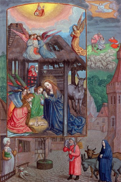 Codex Ser Nov 2844 Birth of Christ, from the Rothschild Prayer Book by Flemish School