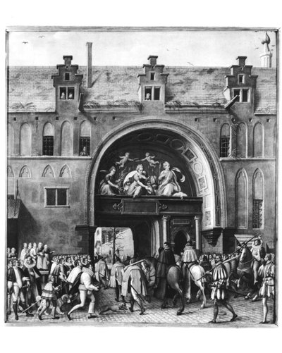 Entry of Hercule Francois of France, Duke of Alencon (1554-84) into Antwerp, 19th February 1582 by Flemish School