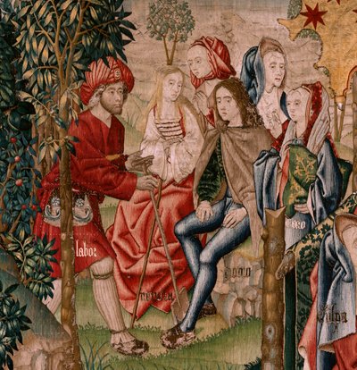 Vices lead Man to sin by Flemish School