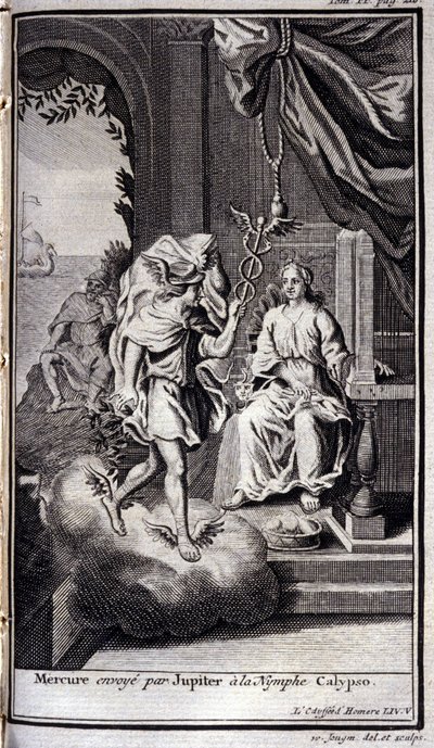 Mercury Sent by Jupiter to the Nymph Calypso (Illustration for Book V of the Odyssey of Homer) by Flemish School