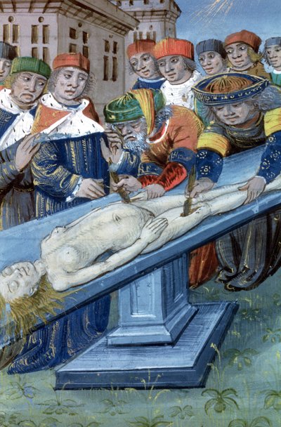 Dissection, from De Medina Fen I. II, by Avicenna (980-1037) by Flemish School