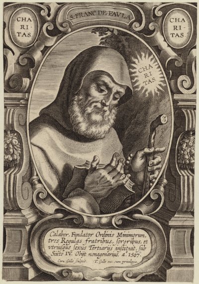 Portrait of Saint Francis of Paola by Flemish School