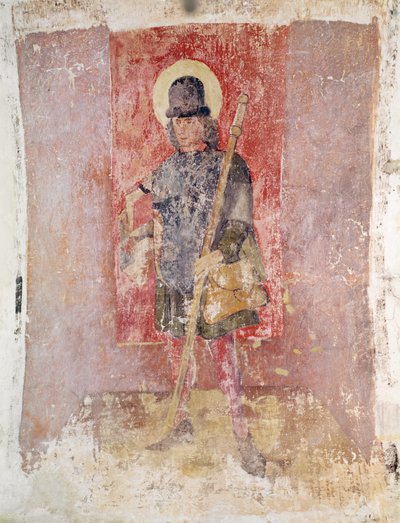 St. Brendan of Ireland, mural from the crypt, c.1480-1540 by Flemish School