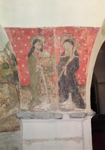 St. Simon and St. Claire, mural from the crypt by Flemish School