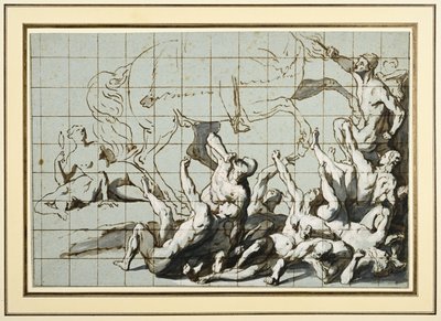 Study for the Church Militant trampling on Heresy by Flemish School