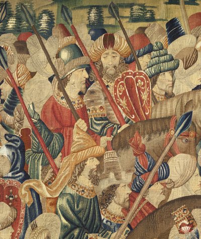 Tapestry Showing the Conquests of King Alfonso V of Portugal (Detail) by Flemish School