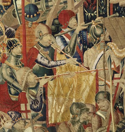 Tapestry showing the Conquests of King Alfonso V of Portugal (detail) by Flemish School