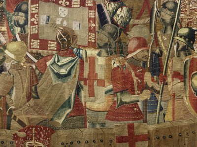 Tapestry showing the Conquests of King Alfonso V of Portugal (detail) by Flemish School