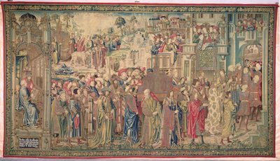 Transportation of the Ark of the Covenant, Tapestry of David and Bathsheba, c.1510-15 by Flemish School