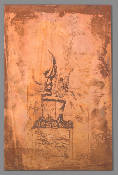 The Lyre by Félicien Rops (signed by artist)