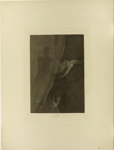 The Crimson Curtain by Félicien Rops