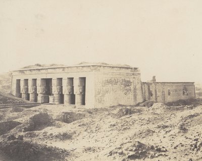 Denderah Tentyris, Temple of Hathor - General View, 1851-52, printed 1853-54 by Félix Teynard