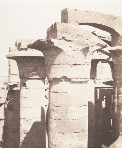 Karnak Thebes, Hypostyle Hall, Central Colonnade by Félix Teynard