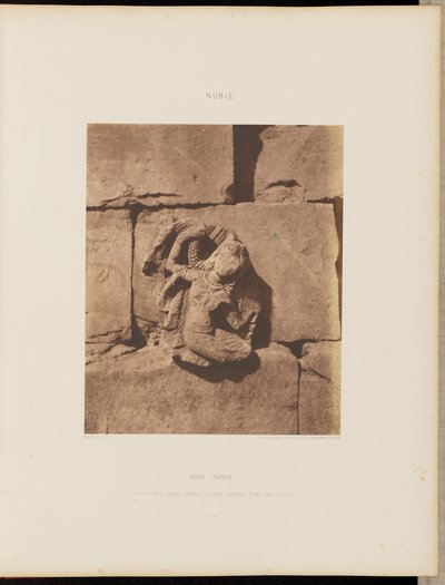 Tâfah (Taphis). Constructions with Curved Foundations - Figure from a Sculpted Niche by Félix Teynard