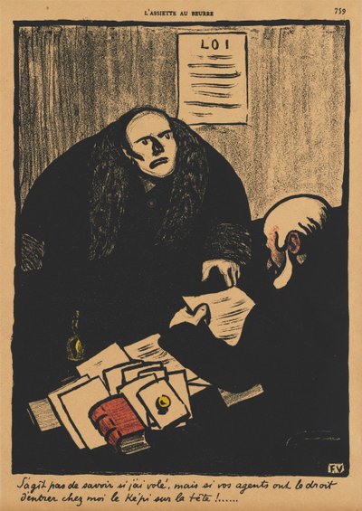 Crimes and Punishments II, 759: The question is, not whether... by Félix Vallotton