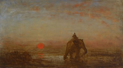 The Elephant, 2nd Half 19th Century by Félix Ziem