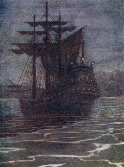 Pirate Vessel, the house of old Hook by Flora White
